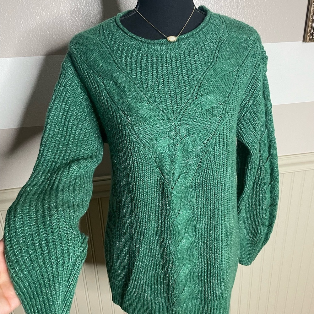 LC Lauren Conrad Emerald Knit Sweater - Picture 3 of 11